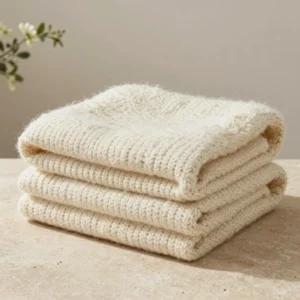 Chunky Alpaca Knit Throw Blanket